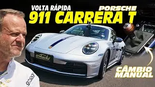PORSCHE 911 MANUAL NA VOLTA R&Aacute;PIDA! Rubinho acelera o CARRERA T de&nbsp;394&nbsp;cv&nbsp;na&nbsp;pista!