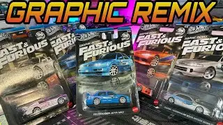 HOT WHEELS SILVER SERIES FAST FURIOUS GRAPHIC REMIX