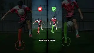 How to do HOP THE WORLD ⚽️.#football #footballskills #soccer #aroundtheworld #shorts