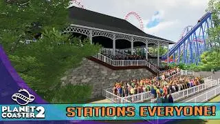 More Coaster Stations in LandsDowne Park -  Ep. 12 - Planet Coaster 2