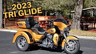 Harley-Davidson Tri Glide 2023 года в цвете Prospect Gold!! | Обзор и обзор с участием Эндрю