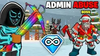 NEW CHRISTMAS ADMIN ABUSE IS CRAZY in 99 Nights in The Forest!