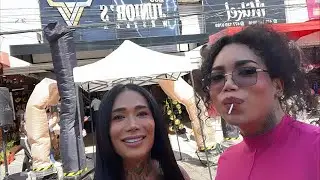 Hola en la inauguración  los junior’s westers ￼con KariPao