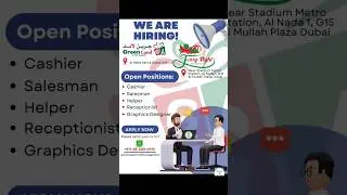 JOBS FREE DUBAI NO NEED SERVICES CHARGES APPLY IMMEDIATELY #JOBS #DUBAIJOBS #SUPERMARKETJOBS