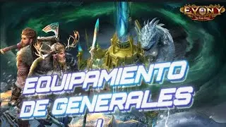 EVONY - SELECCIONANDO ARMADURAS PARA LOS GENERALES DE ATAQUE Y DEFENSA #evonykingofreturns