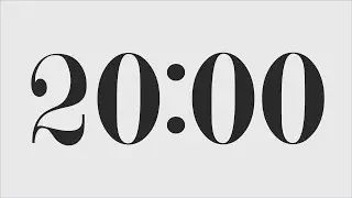 20 MINUTE TIMER 🔔 Gentle Alarm [Full HD]