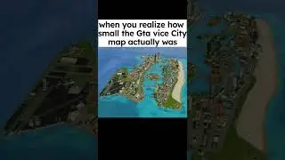 Gta vice City map was so small 😭💔🥀#gtavicecity #vicecity #gta