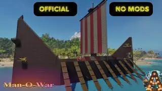 *New* Ark: Huge Viking longship. Base building and naming. (speed build/how to)