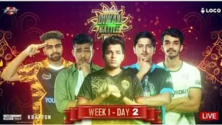 Diwali Battle live Week 1 Day 2 Upthrust esports(semifinal)ft.SouL,GodL,TX,IND,OR,LOCO