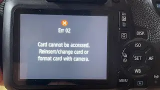 How to fix card cannot be accessed reinsert/change card | problem in DSLR