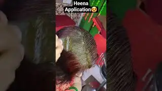Heena +Indigo Powder=Naturally Black Hairs😍 #heena#heenamehndi#mehndiapplication#mehndi#viral