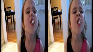 Toddler Chewing Gum For The First Time