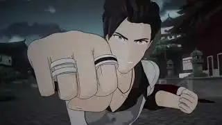 qrow punching tyrian for 3 minutes and 57 seconds with random images
