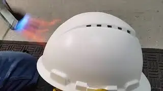 Flame treating prep for hydrodipping