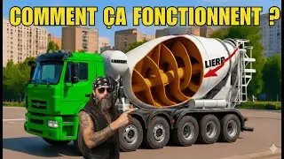 Comment une BÉTONNIÈRE transporte 20 TONNES sans problème ?