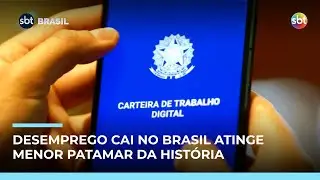 Taxa de desemprego no Brasil cai para 5,6%, o menor patamar da hist&oacute;ria | #SBTBrasil