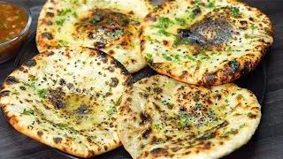 न तंदूर न यीस्ट तवे पर बनाए सॉफ्ट आलू कुलचा व चटनी | Aloo Kulcha Recipe On Tawa | Aloo Naan