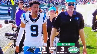 BRYCE YOUNG INJURY : CAROLINA PANTHERS VS. NEW YORK JETS: NFL WEEK 7: OCTOBER 19, 2025