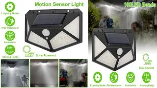 🔥 65% OFF! Outdoor Solar Motion Sensor Light 🌞 Waterproof LED Garden Lamp for $4.99!