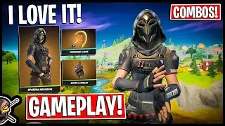 *NEW* SPARTAN ASSASSIN Gameplay + Combos! Before You Buy (Fortnite Battle Royale)