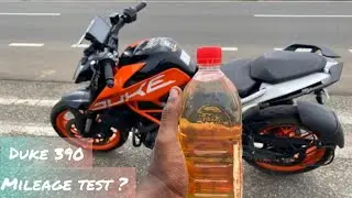 KTM Duke 390 mileage test | தமிழ்