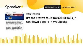 It&rsquo;s the state&rsquo;s fault Darrell Brooks Jr ran down people in Waukesha