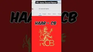 IPL team Names*😅 #shorts #viral #ipl #rcb #mi #chennaisuperkings