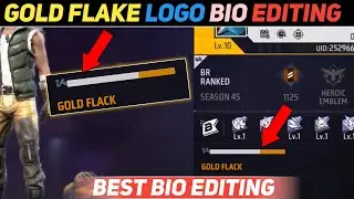 GOLD FLAKE CIGGERATE SYMBOL IN FREE FIRE BIO || HOW TO EDITING FREE FIRE BIO