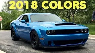 2018 Dodge Challenger Color Options + Comparison