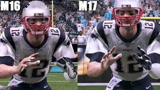 Madden 17 vs Madden 16 Tom Brady Graphics Comparison!