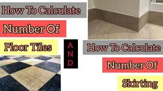 how to calculate tiles for a floor and wall skirting tile. (@civilsolutiondestination )