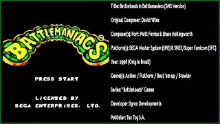Battletoads in Battlemaniacs (SMS) [Soundtrack in QUAD HD & 320 KBPS]