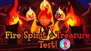 [Cookie Run: Oven Break] Fire Spirit + His Treasure Test!