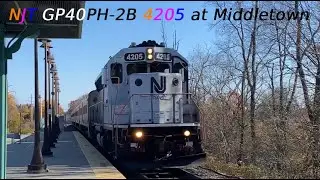 NJT GP40PH-2B 4205 at Middletown 