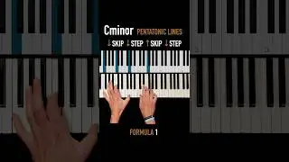 ✨Play Jazz 🎵 Skip Step Formula Piano Pentatonic Lines #jazzlesson #hitpiano #piano