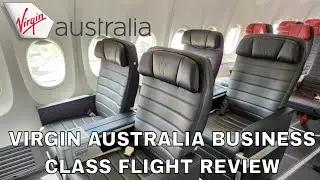 VIRGIN AUSTRALIA Business Class Lounge And Flight Review - Up Close And Personal