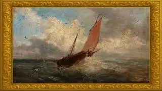 Vintage Ocean Painting 4K &ndash; Sailing Ship Wall Art for Frame TV | Relaxing Digital Seascape Decor