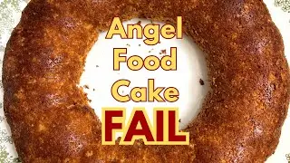 Angel Food Cake FAIL! (Vegan + Gluten Free)
