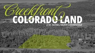 Creekfront Colorado Land for Sale Near Cedaredge, CO | Drone Tour of Buildable Mountain Acreage
