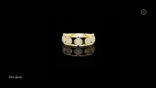 Regal Lattice Diamond Statement Ring #ivevar #ring #usa #viral #trending #youtubeshorts