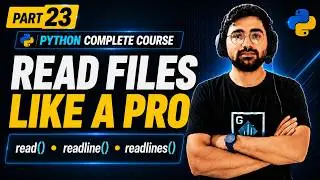 Python File Handling Explained | read(), readline(), readlines() & with Statement | Python Course
