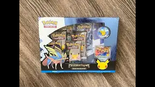 Opening Pok&eacute;mon Celebrations Deluxe Pin Collection!!! Открываем Покемон бустеры!!!