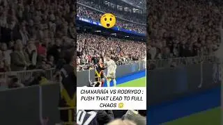 CHAVARR&Iacute;A PUSHES RODRYGO 😡 | MBAPP&Eacute; DEFENDS ⚡ | RED CARD CHAOS 🟥🔥 #shorts #realmadrid #football