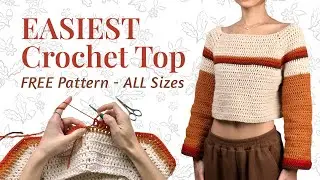 Crochet Top/Jumper (Raglan Sleeves) - Easy In-depth Tutorial for Beginners - FREE Pattern