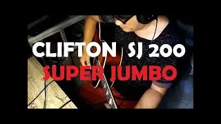 Clifton SJ 200 SUNBURST ＂Gibson Inspired＂ Super Jumbo Acoustic Electric Guitar, DEMO Sound Test