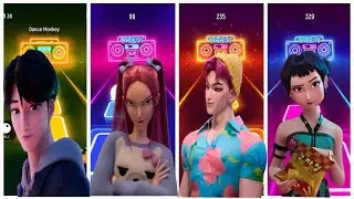 K-POP DEMON HUNTERS -Jinu🆚 Rumi 🆚 Zoey 🆚Abby 🎶