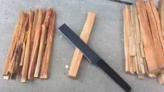 FAT WOOD!!!  -Surprise Score!!!  Schrade SCHF64 Froe