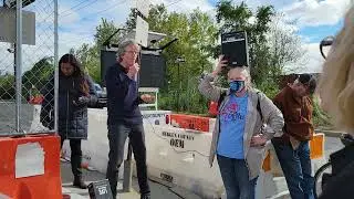 John Curry speaks to rally at Bergen County Jail demanding of #ICE : #ReleasesNotTransfers