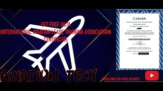 How to get #IALTA (INTERNATIONAL AVIATION LEASE TRAINING ASSOCIATION ) free certificate