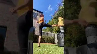 Pretty💙Taekwondo🥋Black Belt Girl Kicking👊Bob Dummy👊Karate Girls👊KickGirls👊MMA #👑Kings Martial arts